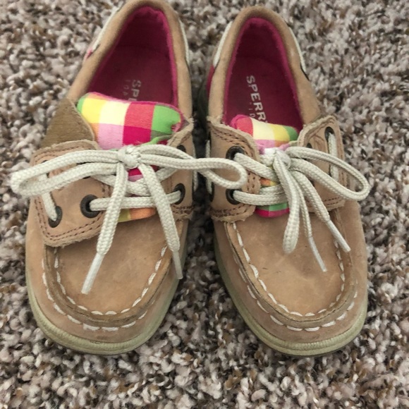 Sperry topsiders for toddler girls size 5 - Picture 2 of 3